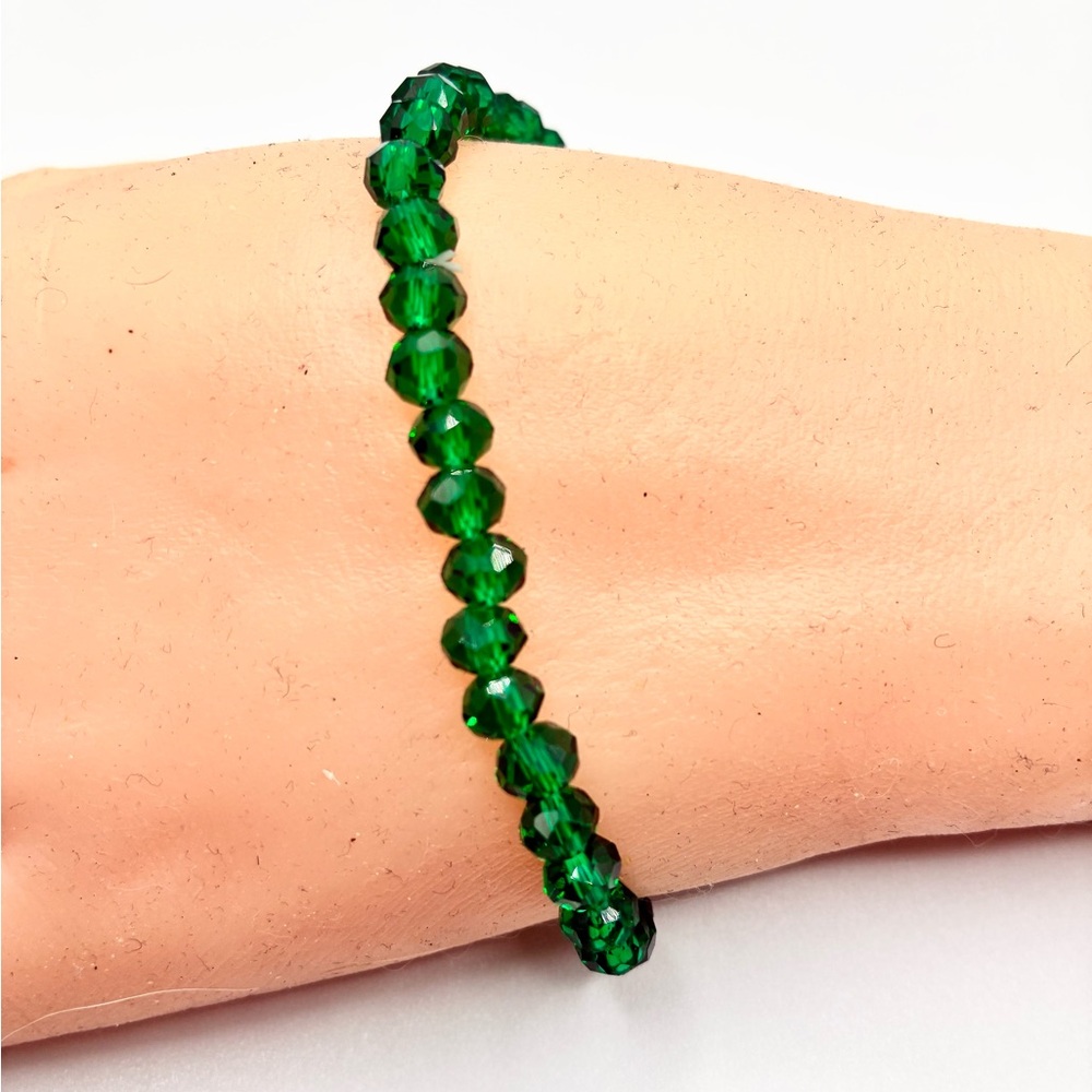 Green Beaded Bracelet